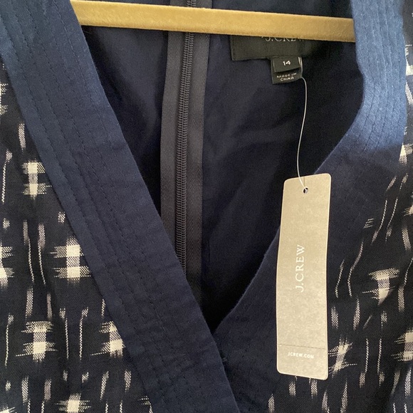NWT j.crew ikat faux wrap dress - Picture 12 of 12